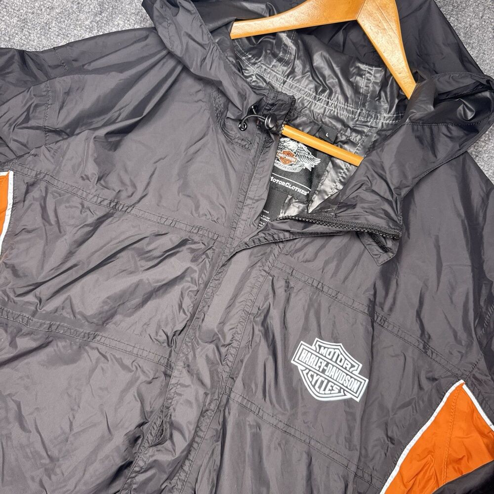 Harley-Davidson Men's Generations Rain Suit Black & Orange 98285-14VM Large Rare